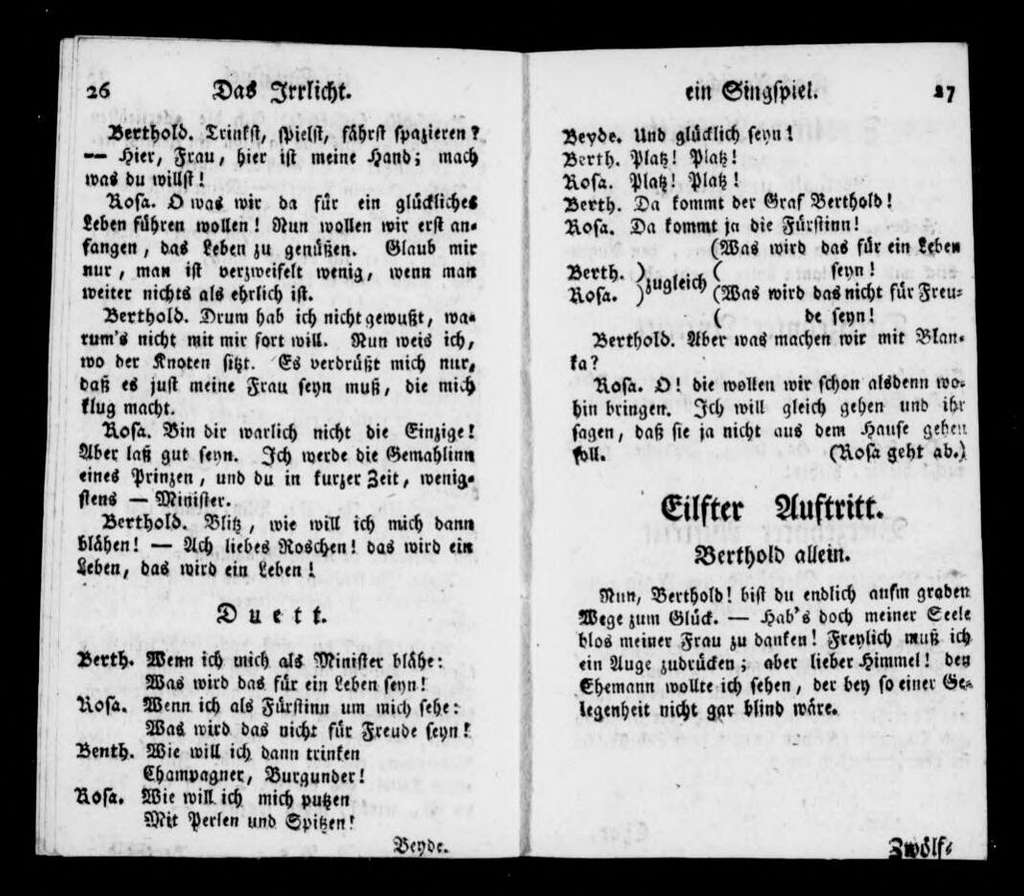 Irrlicht. Libretto. German