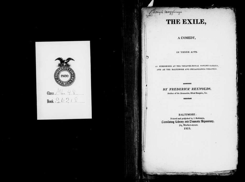 Exile. Libretto. Libretto. English