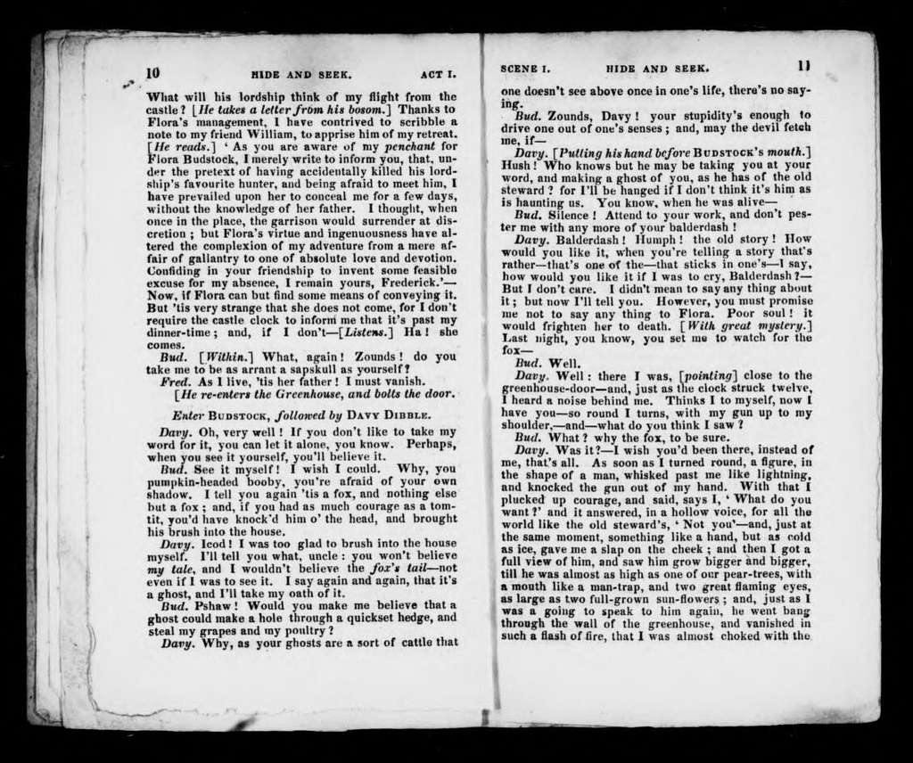 Hide and seek. Libretto. English