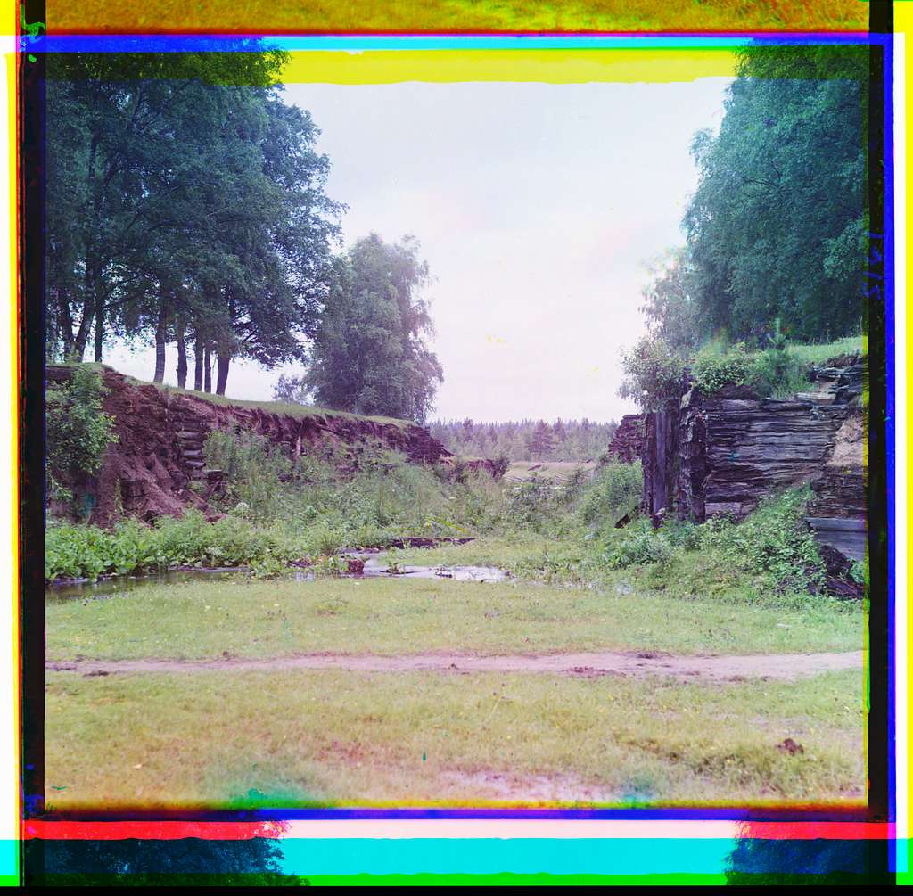 Staryĭ Petrovskīĭ shli︠u︡z okolo der. Petrovskoe. Rossiĭskai︠a︡ imperii︠a︡