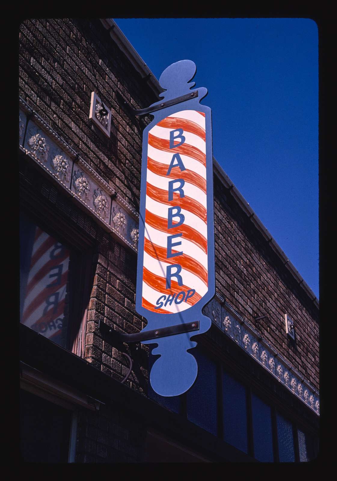 Barber sign, Commercial Avenue, Anacortes, Washington