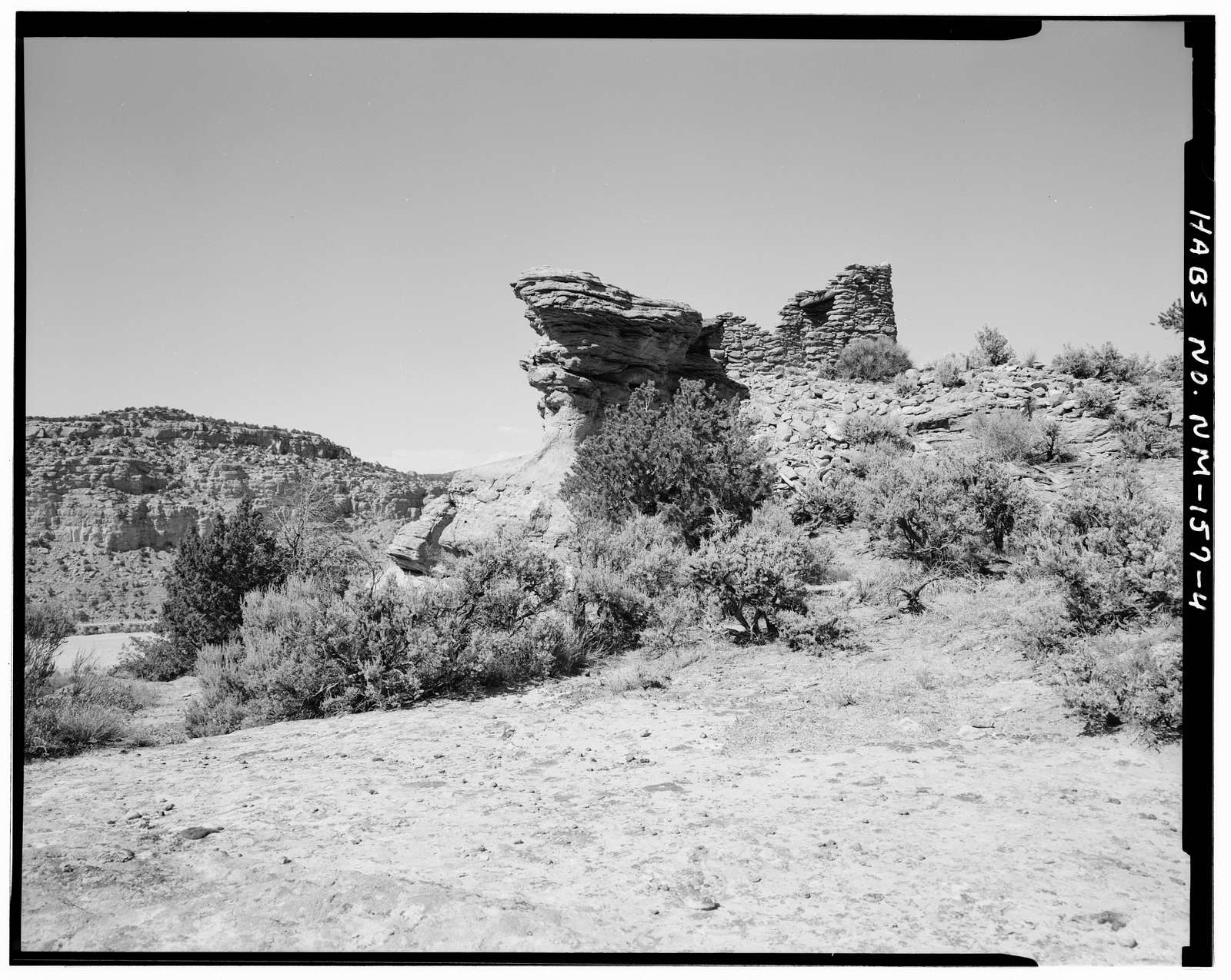 Largo School Pueblito, South of Largo Canyon School & opposite confluence of Ice Canyon, Dulce, Rio Arriba County, NM