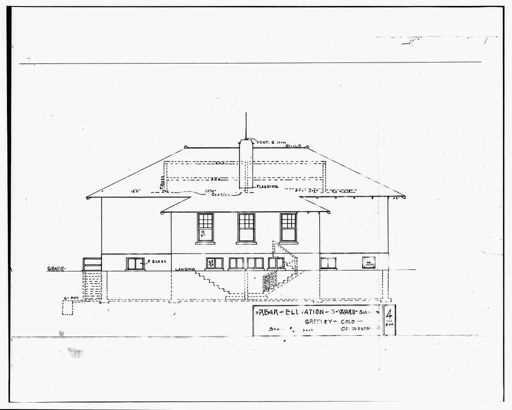 Lincoln Schools (Structure Number 2), Eleventh Street & Fourth Avenue, Greeley, Weld County, CO