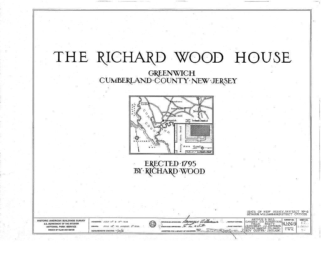 Richard Wood House, Main Street & Bacon's Neck Road, Greenwich, Cumberland County, NJ