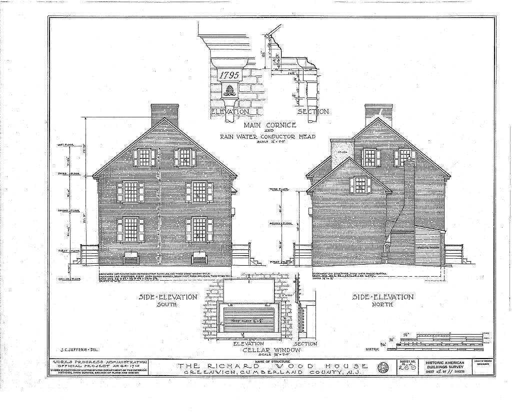 Richard Wood House, Main Street & Bacon's Neck Road, Greenwich, Cumberland County, NJ