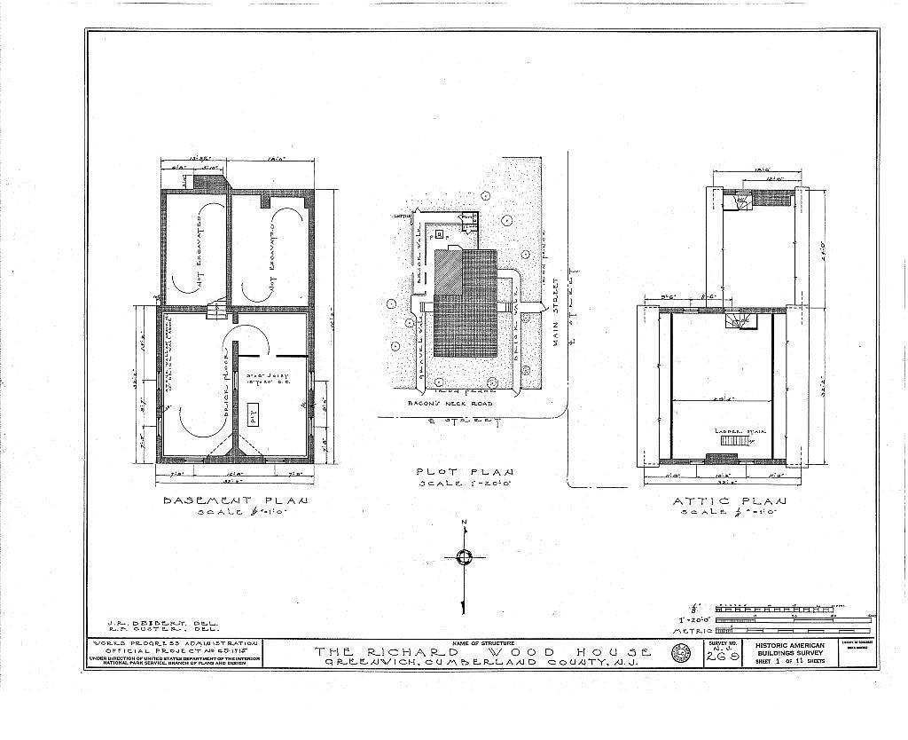 Richard Wood House, Main Street & Bacon's Neck Road, Greenwich, Cumberland County, NJ