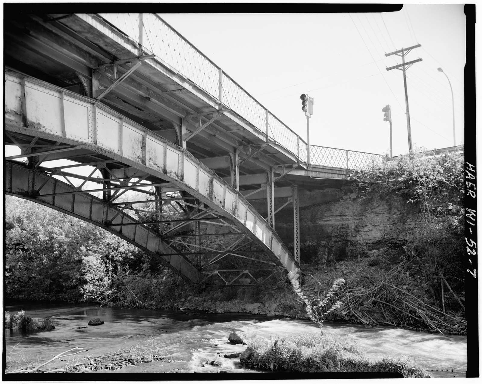 Cedar Street Bridge, Spanning Kinnickinnic River, on Cedar Street, River Falls, Pierce County, WI