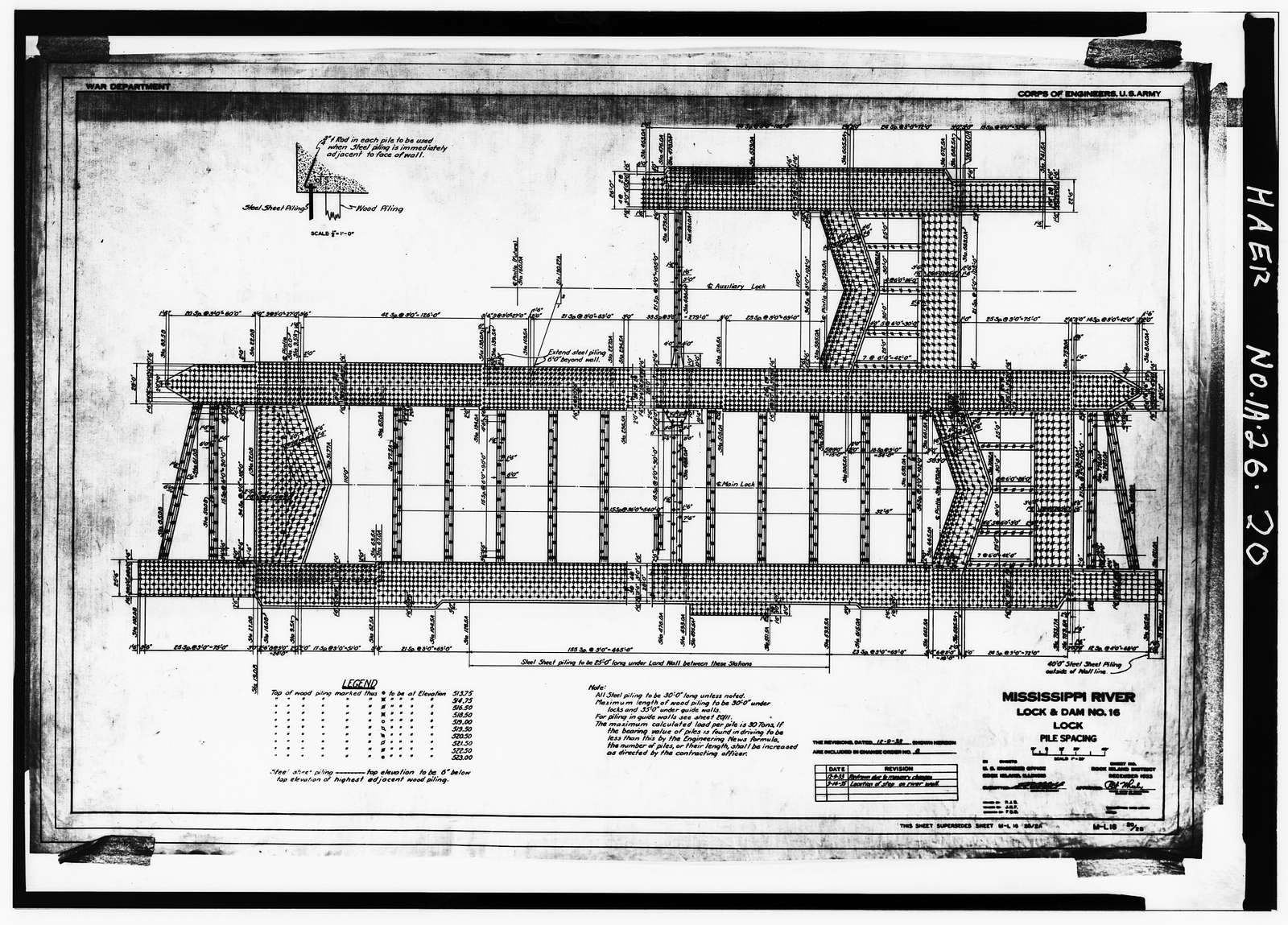 Mississippi River 9-Foot Channel Project, Lock & Dam No. 16, Upper Mississippi River, Muscatine, Muscatine County, IA