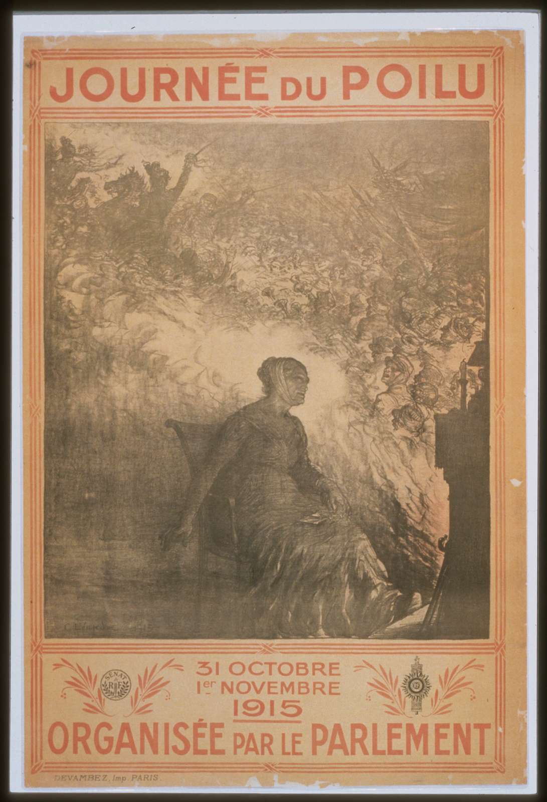 Journée du Poilu. 31 octobre - 1er novembre 1915. Organisée par le parlement