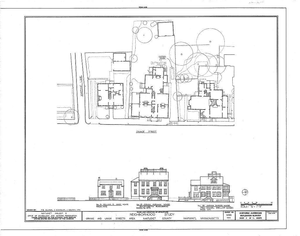 Orange & Union Streets Neighborhood Study, 8-31 Orange Street, 9-21 Union Street & Stone Alley, Nantucket, Nantucket County, MA