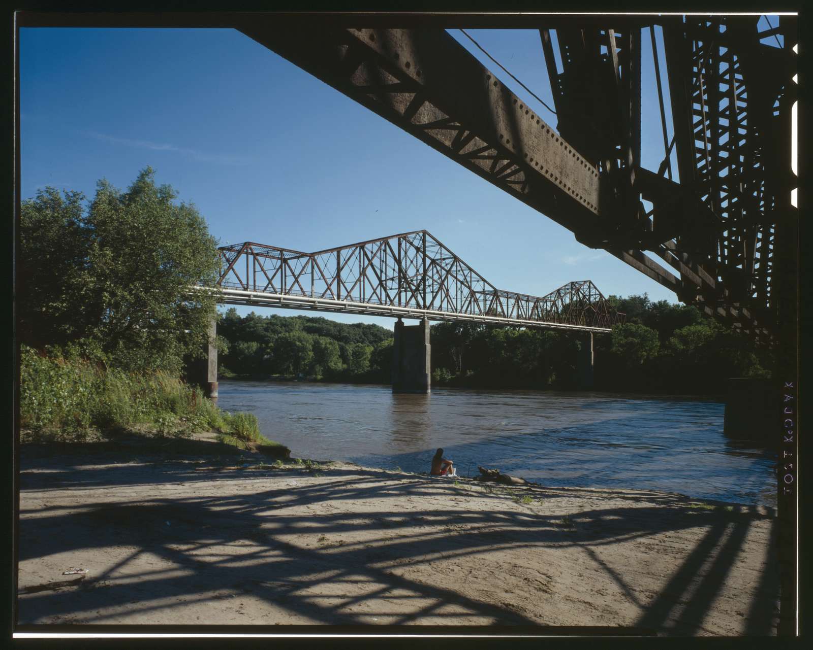 Plattsmouth Bridge, Spanning Missouri River at U.S. Highway 34, Pacific Junction, Mills County, IA