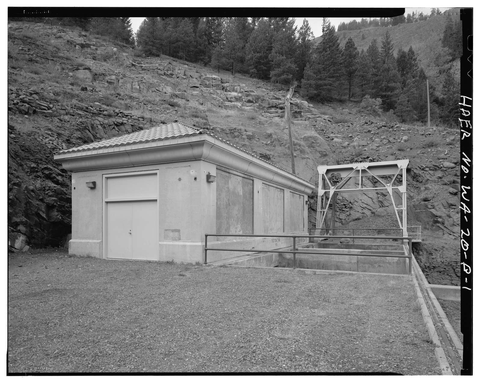 Tieton Dam, Valve House, South & East side of State Highway 12, Naches, Yakima County, WA