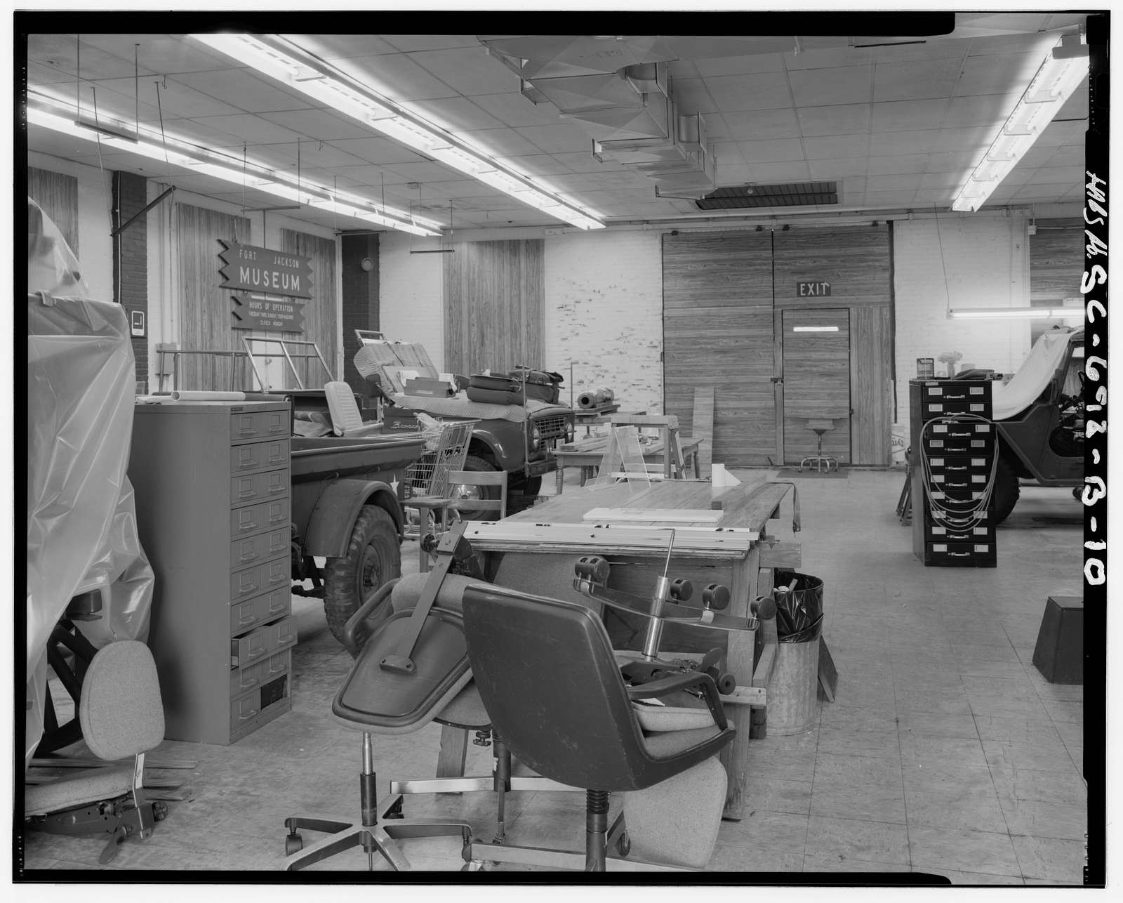 Fort Jackson, Garage, Marion Avenue at Clebune Street, Columbia, Richland County, SC