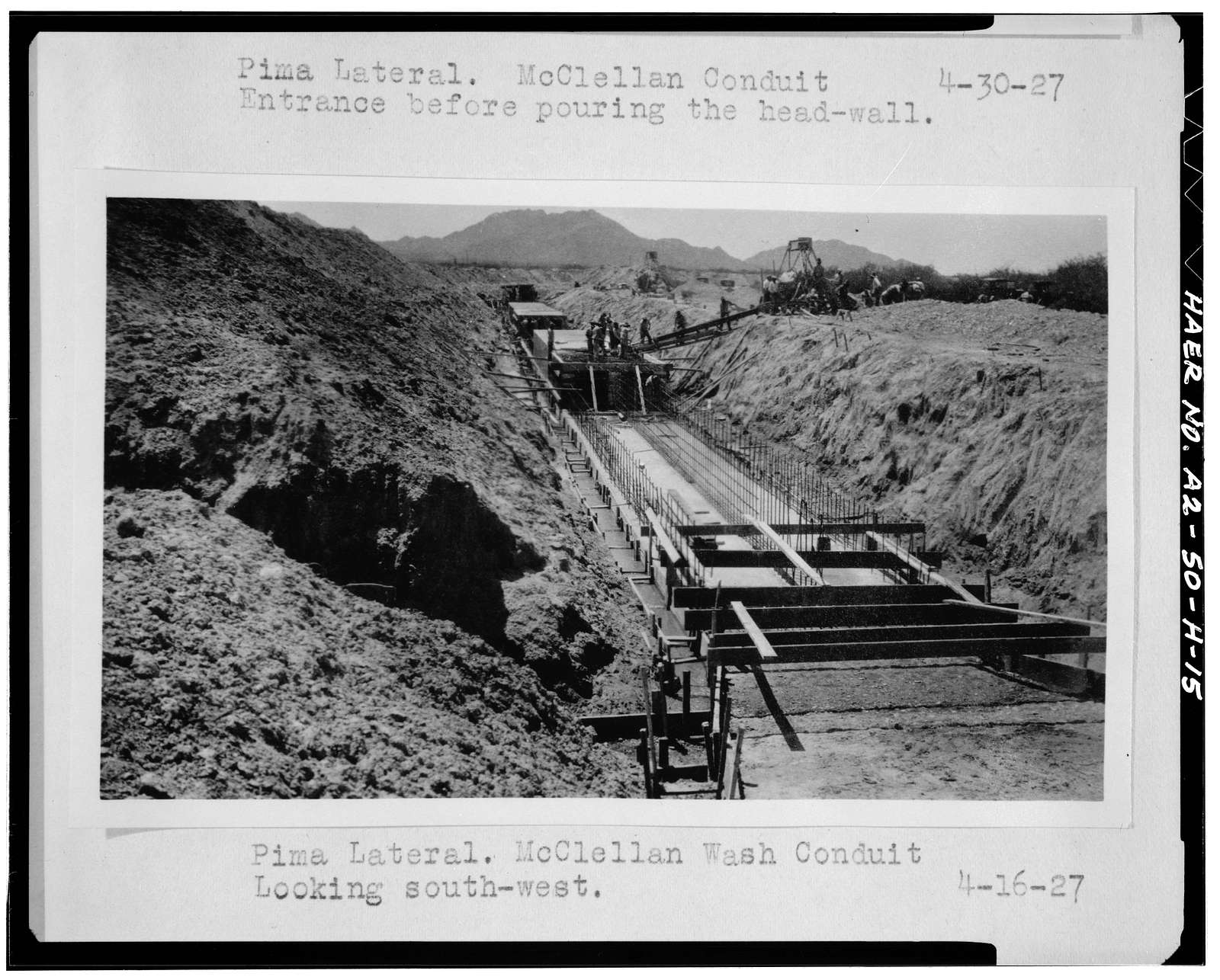 San Carlos Irrigation Project, Pima Lateral, Main Canal at Sacaton Dam, Coolidge, Pinal County, AZ
