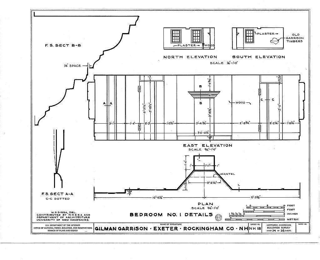 Gilman Garrison, Water & Clifford Streets, Exeter, Rockingham County, NH