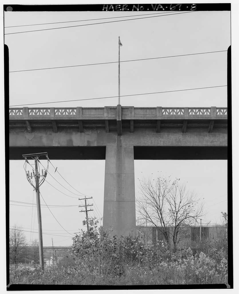 Fifth Street Viaduct, Spanning Bacon's Quarter Branch Valley on Fifth Street, Richmond, Independent City, VA