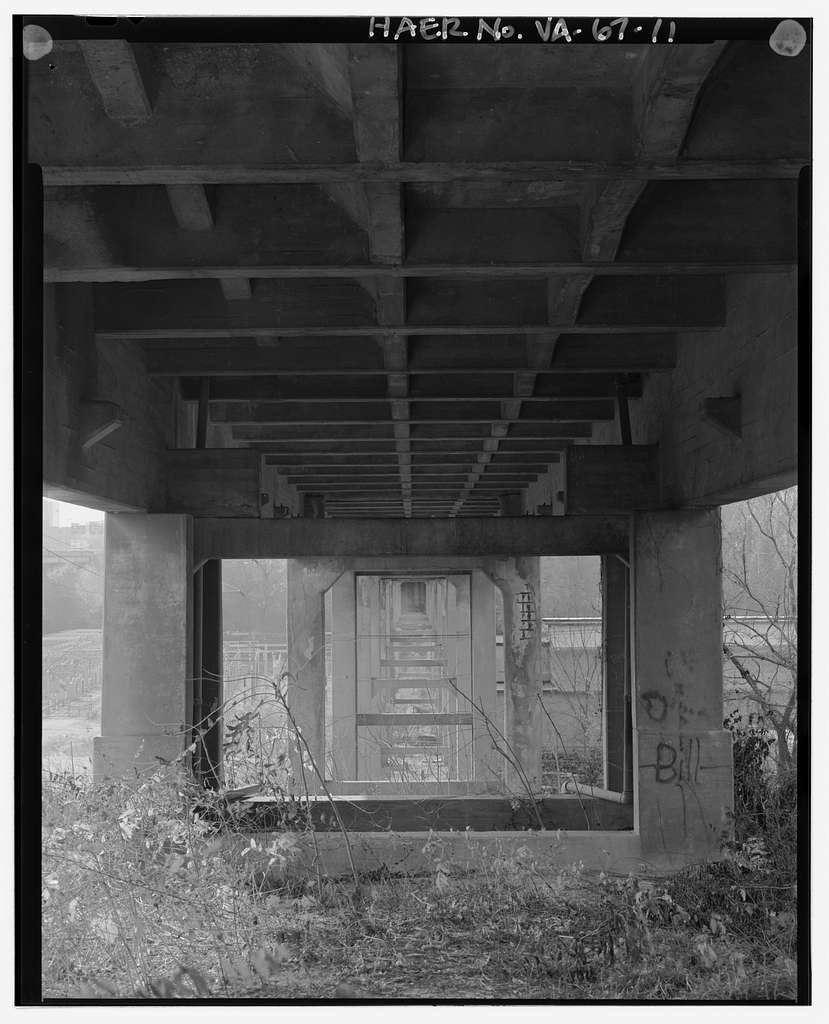 Fifth Street Viaduct, Spanning Bacon's Quarter Branch Valley on Fifth Street, Richmond, Independent City, VA