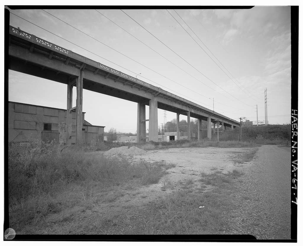 Fifth Street Viaduct, Spanning Bacon's Quarter Branch Valley on Fifth Street, Richmond, Independent City, VA