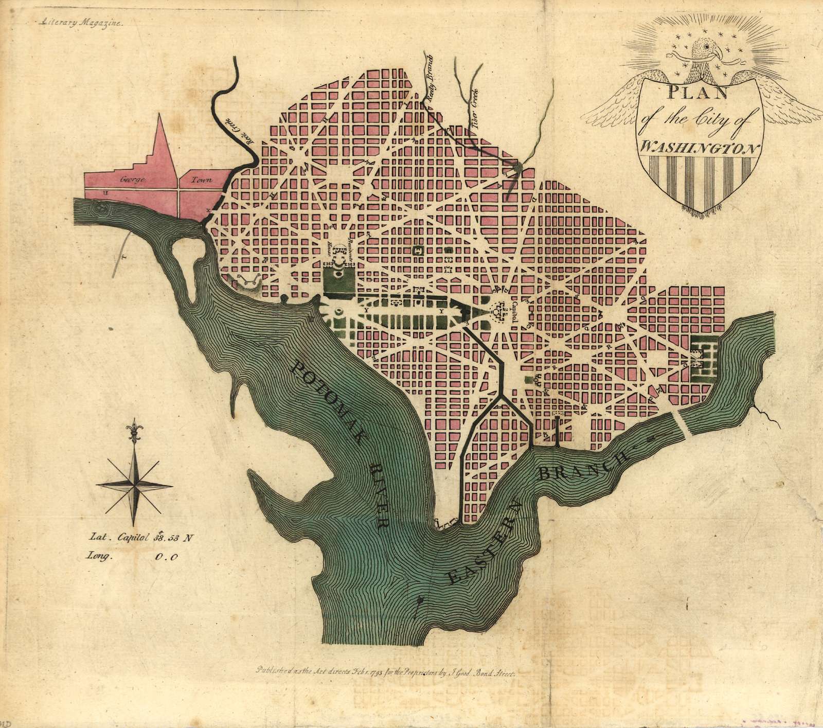 Plan of the city of Washington.