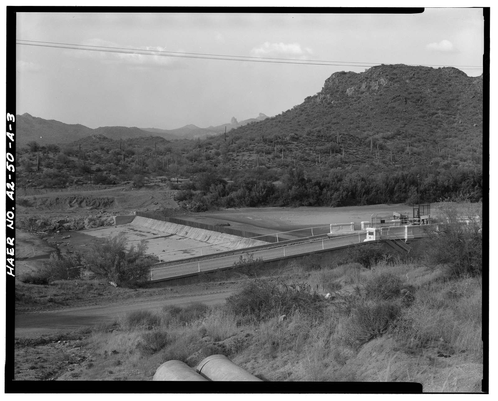 San Carlos Irrigation Project, Ashurst-Hayden Dam, Gila River, T4S R11E S7, Coolidge, Pinal County, AZ