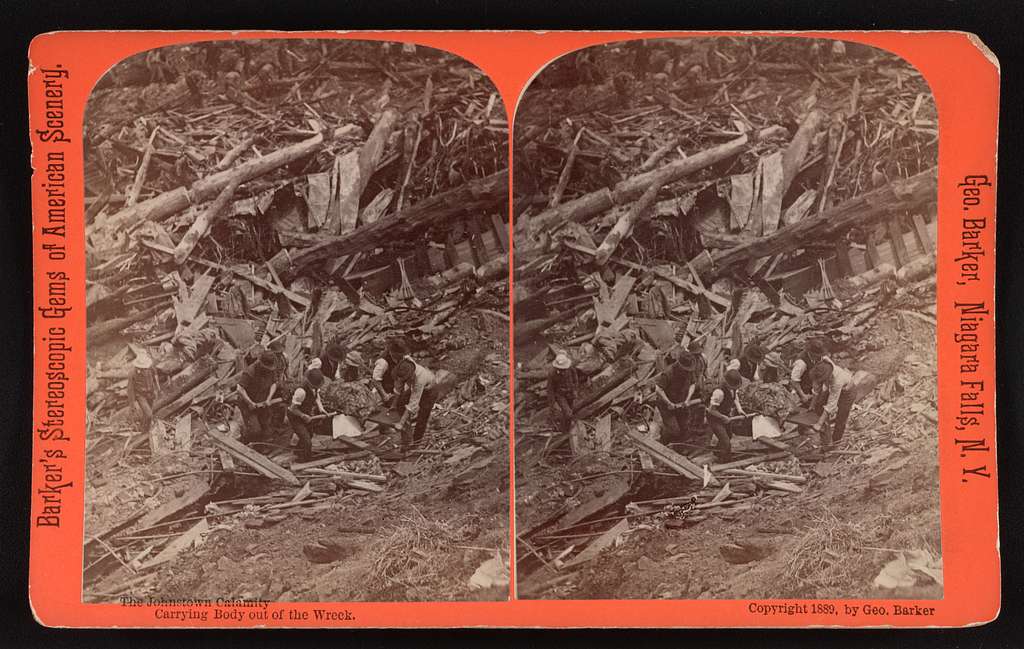 The Johnstown Calamity [Johnstown, Pa. Flood, 1889] Carrying body out