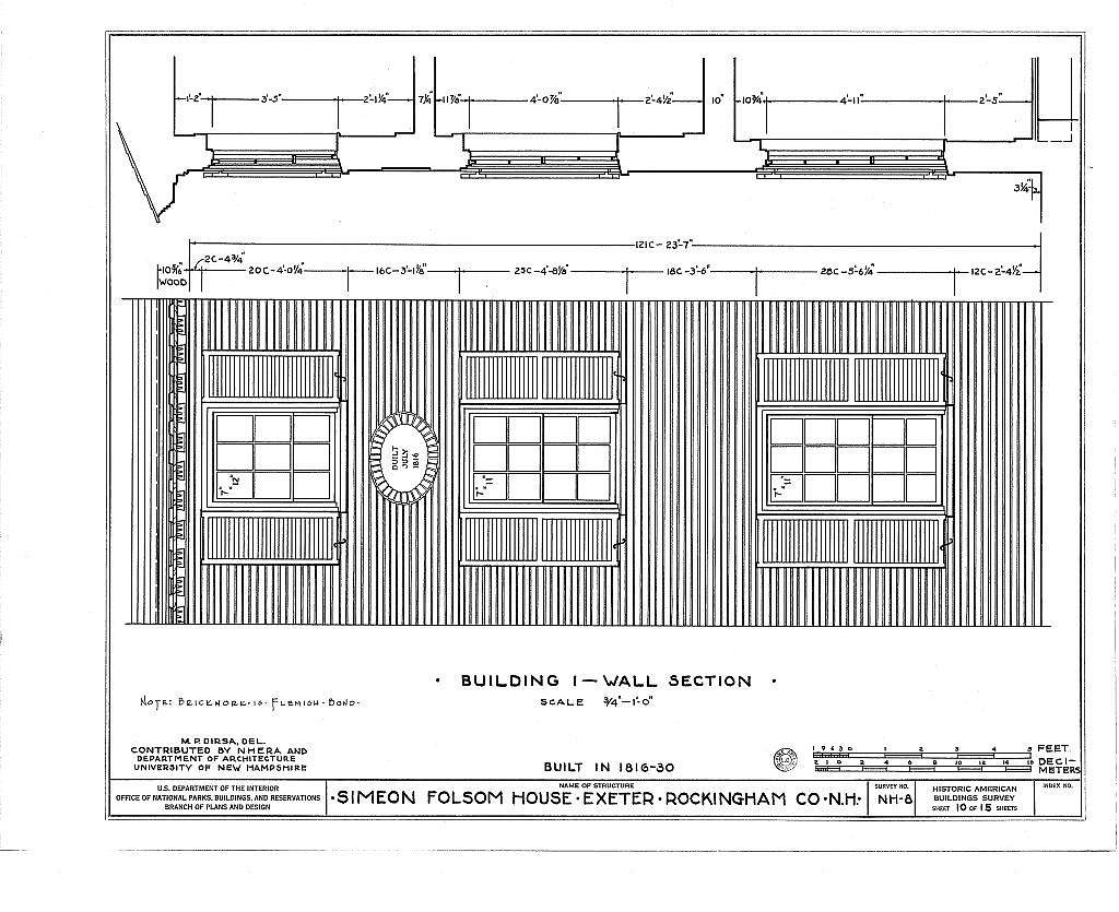 Simeon Folsom House & Stores, Pleasant & High Streets, Exeter, Rockingham County, NH