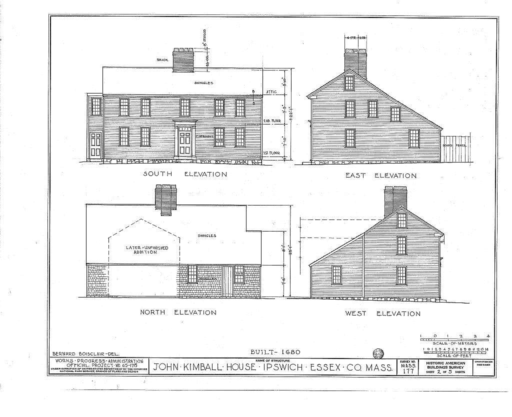 John Kimball House, 75 High Street, Ipswich, Essex County, MA