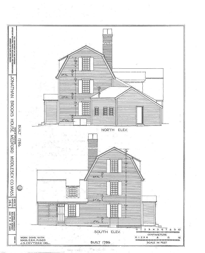 Jonathan Brooks House, Woburn & High Streets, West Medford, Middlesex County, MA