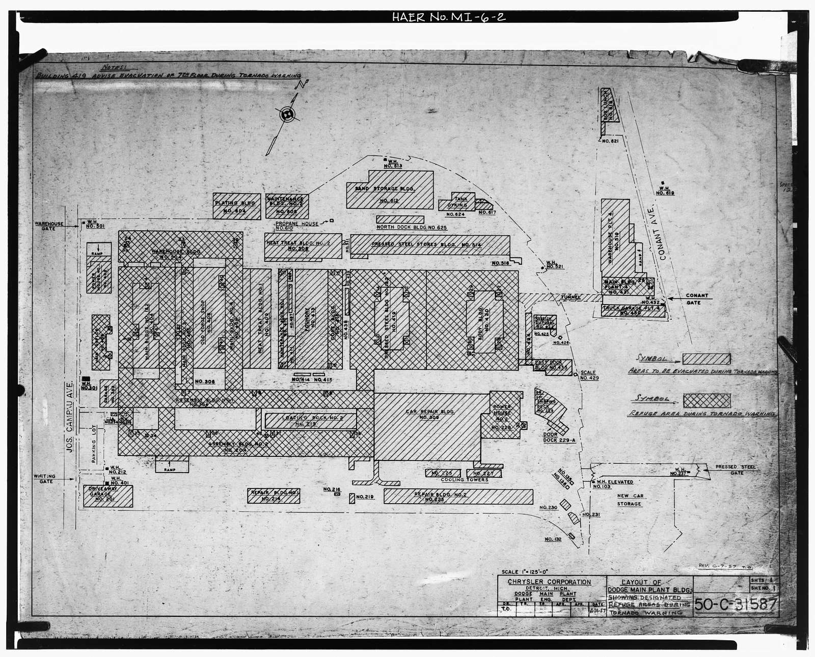 Dodge Brothers Motor Car Company Plant, Between Joseph Campau & Conant Avenues, Hamtramck, Wayne County, MI