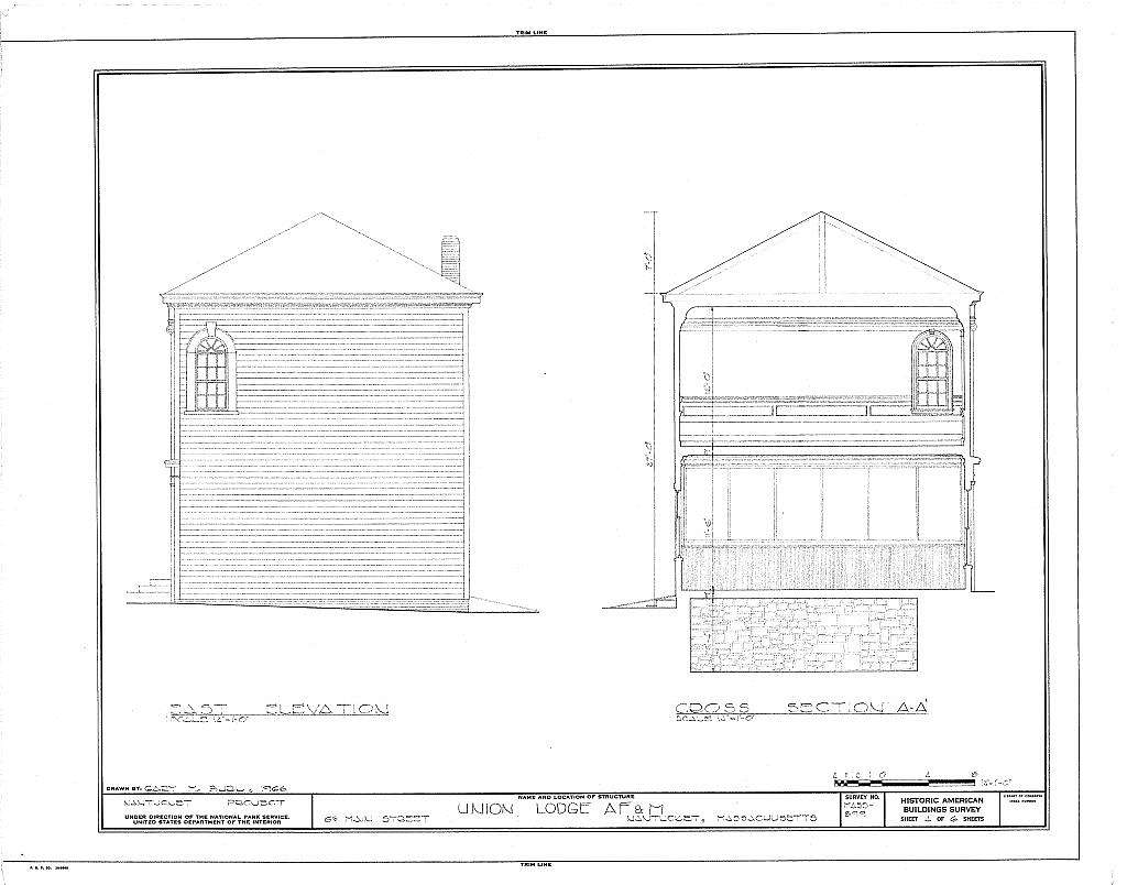 F. & A.M. Union Lodge, 63 Main Street, Nantucket, Nantucket County, MA