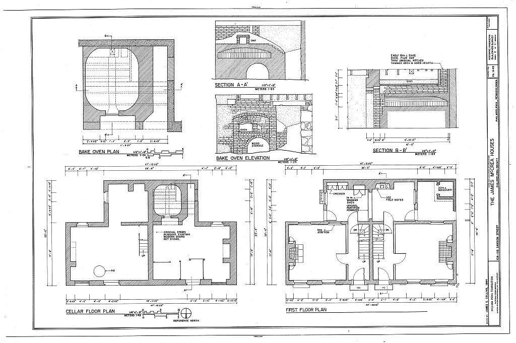 James McCrea Houses, 108-110 Sansom Street, Philadelphia, Philadelphia County, PA