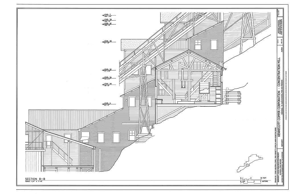 Kennecott Copper Corporation, Concentration Mill, On Copper River & Northwestern Railroad, Kennicott, Valdez-Cordova Census Area, AK
