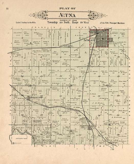 Plat book of Hardin County, Iowa drawn from actual surveys & county