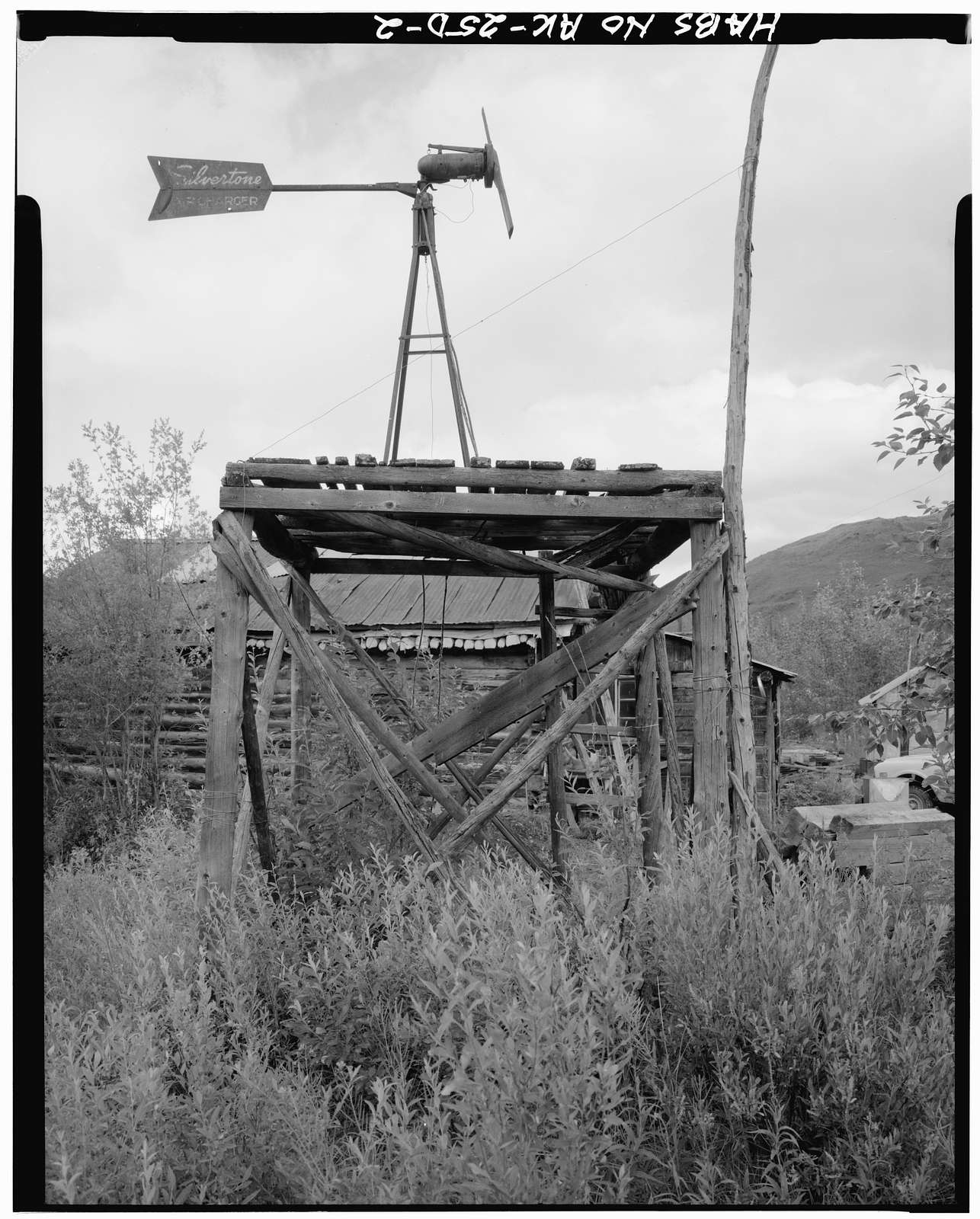 Dow Ulen Cabin & Wind Generator, Koyukuk River at Wiseman Creek, Bettles Vicinity, Wiseman, Yukon-Koyukuk Census Area, AK