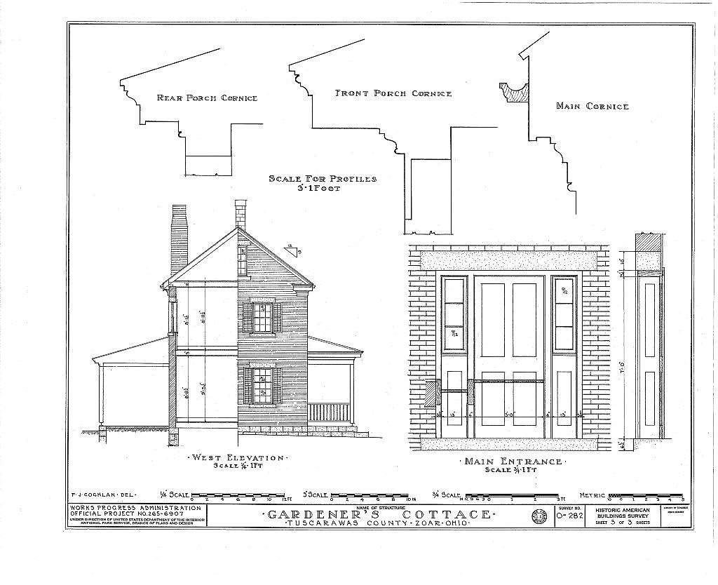 Gardener's Cottage, Fourth Street, Zoar, Tuscarawas County, OH