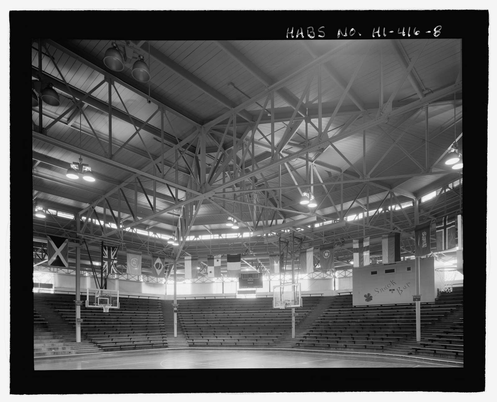 U.S. Naval Base, Pearl Harbor, Bloch Recreation Center & Arena, Between Center Drive & North Road near Nimitz Gate, Pearl City, Honolulu County, HI