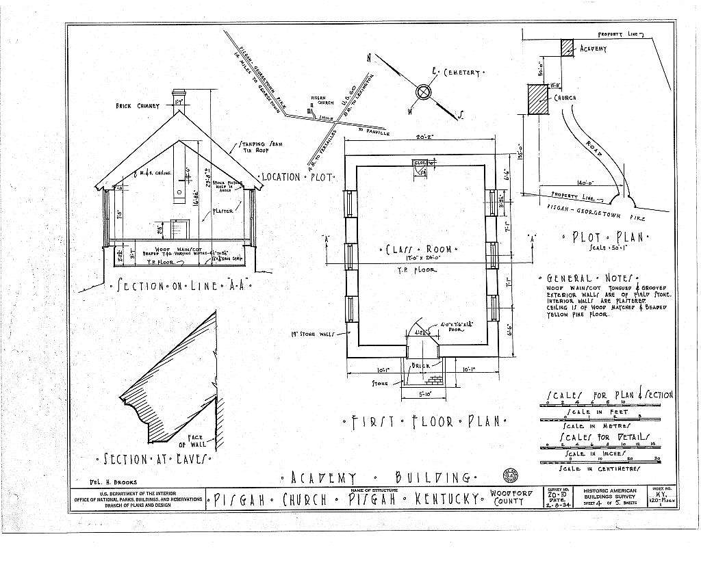 Pisgah Presbyterian Church & Academy, Pisgah-Georgetown Pike, Pisgah, Woodford County, KY